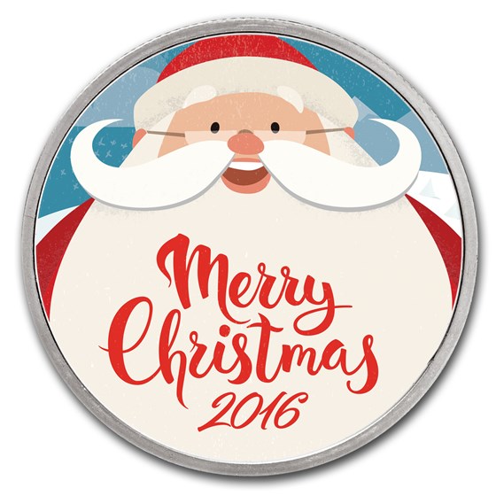 1 oz Silver Colorized Round - APMEX (Big Smiling Santa) 1 oz Silver Colorized Round - APMEX (Big Smiling Santa)